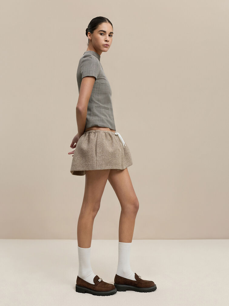 , Dark Brown Textured, hi-res