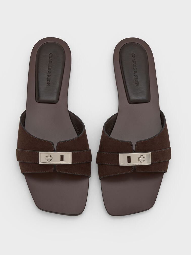 , Dark Brown Textured, hi-res