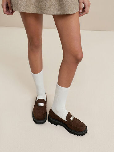 , Dark Brown Textured, hi-res