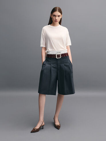 , Dark Brown Textured, hi-res