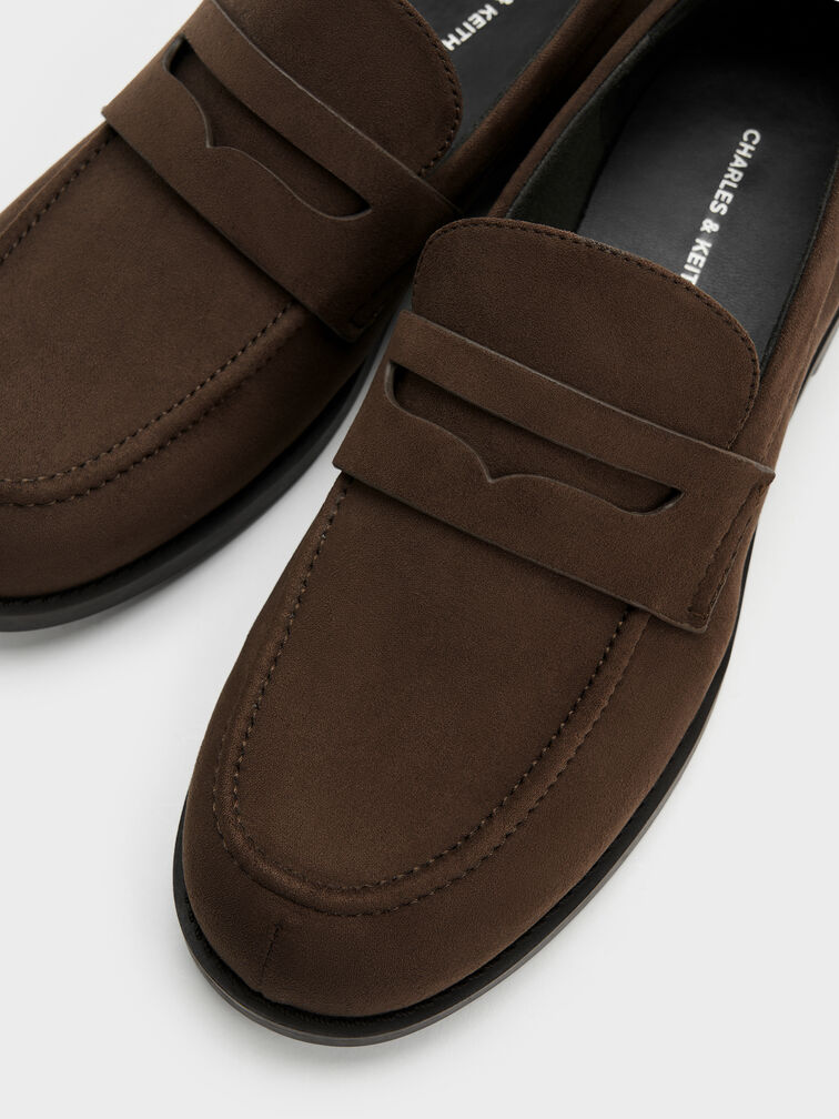 , Dark Brown Textured, hi-res