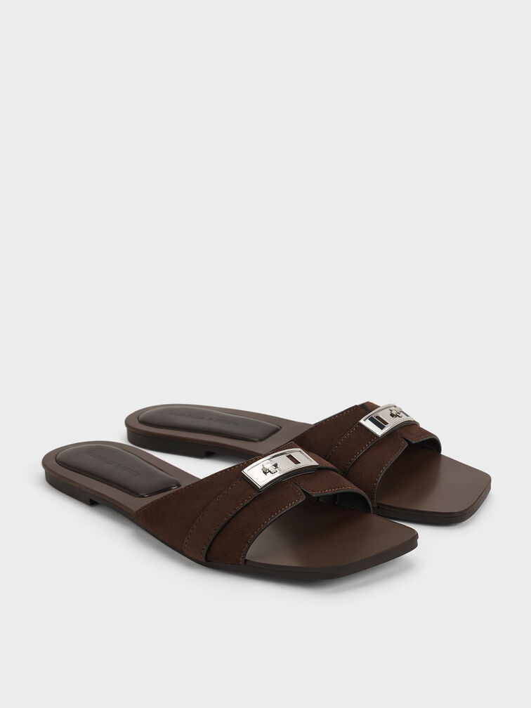 , Dark Brown Textured, hi-res