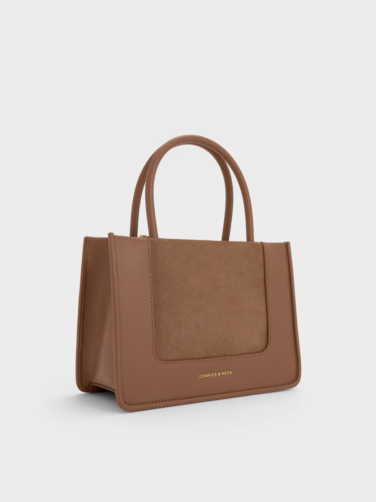 Mini Daylla Tote Bag, Mocha Brown, hi-res