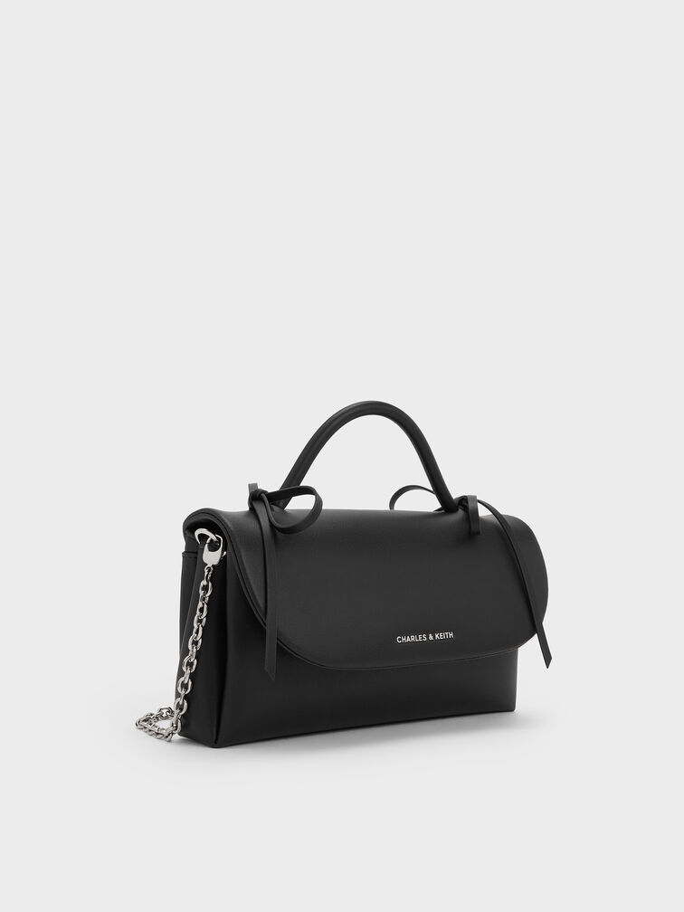 Hazel Bow Wallet On Chain, Noir, hi-res