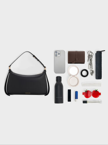 شنطة كتف كالا, أسود, hi-res