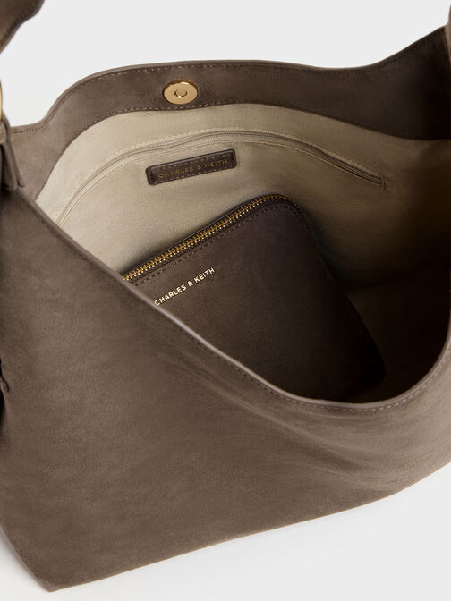 Aislin Hobo Bag, Stone Grey, hi-res