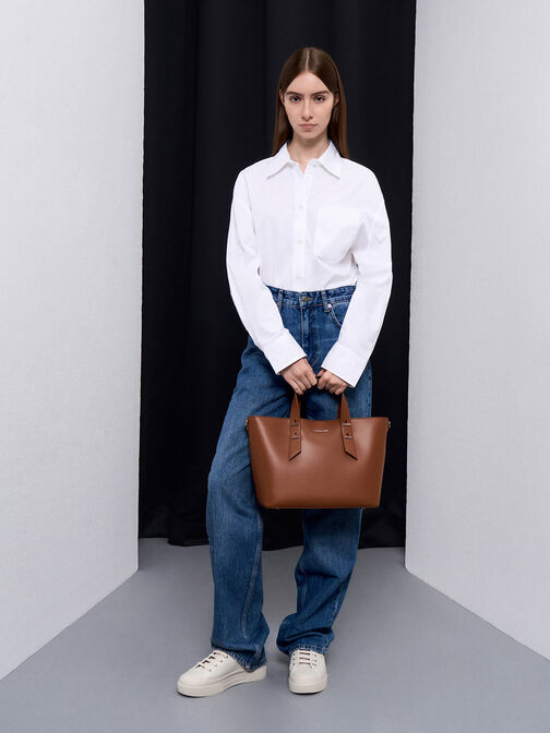 Shania Tote Bag, Chocolate, hi-res