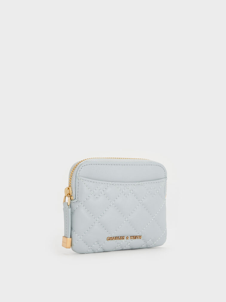 حامل بطاقات مبطن, أزرق باهت مائل للرمادي, hi-res