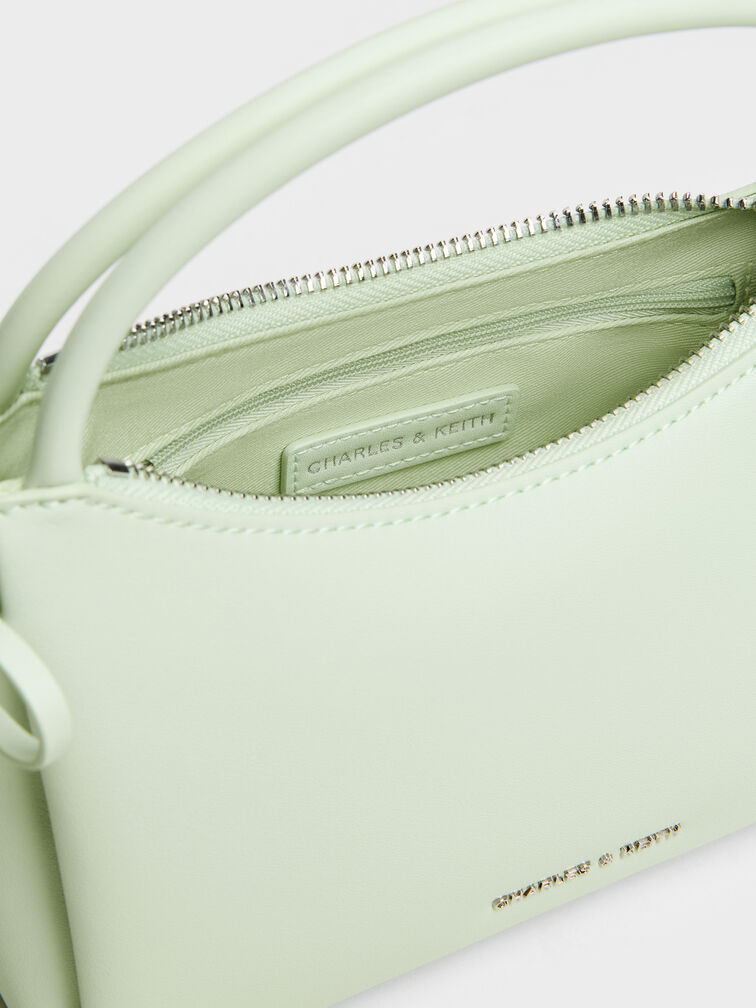 Hazel Bow Top Handle Bag, Mint Green, hi-res