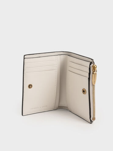 Harmonee Top-Zip Small Wallet, Ivory, hi-res