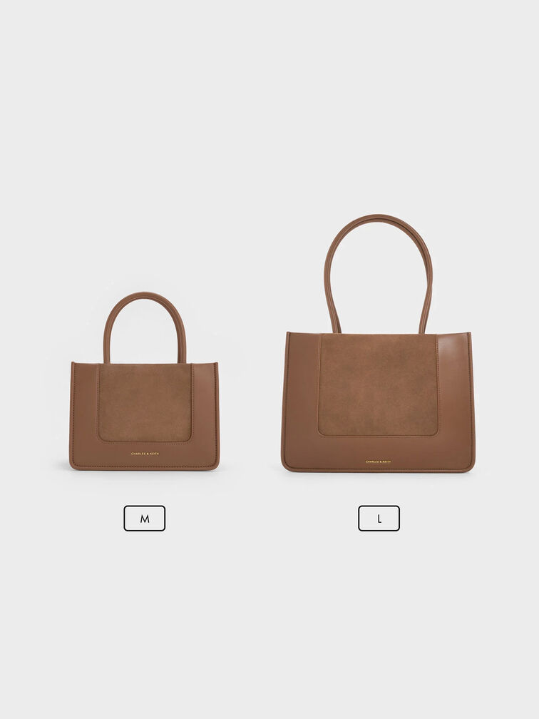 Mini Daylla Tote Bag, Mocha Brown, hi-res