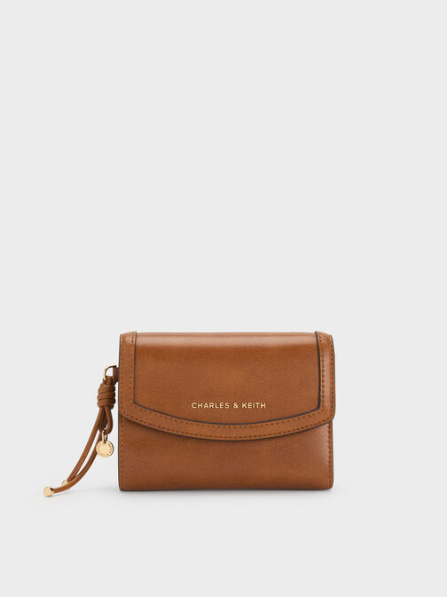 Haylen Front-Flap Small Wallet, Distressed Tan, hi-res