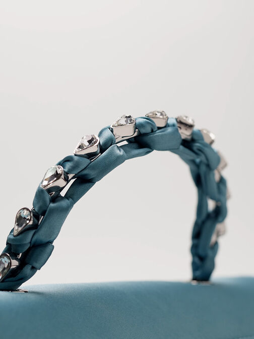 Eilian Braided Top Handle Bag, Teal, hi-res