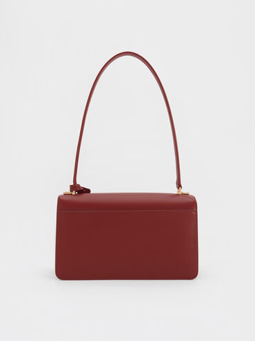 Acelynn Rope-Chain Shoulder Bag, Burgundy, hi-res