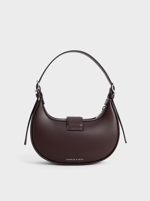 Trice Belted Shoulder Bag, Plum, hi-res