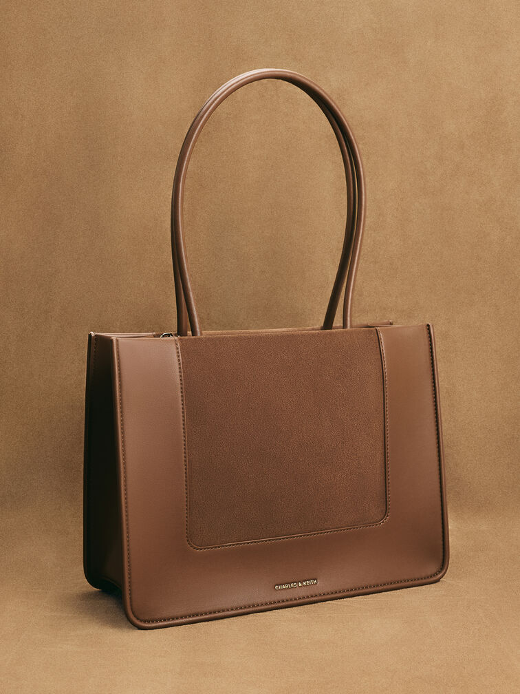 Daylla Tote Bag, Mocha Brown, hi-res