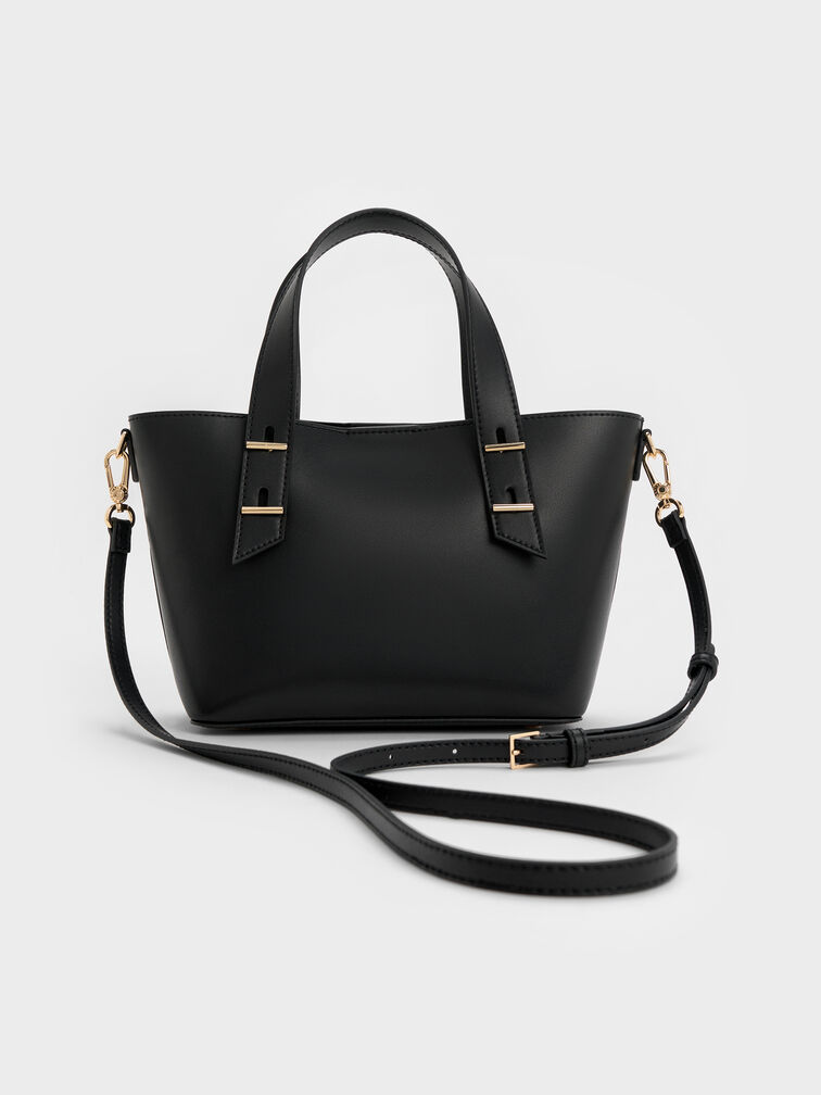 Mini Shania Tote Bag, Black, hi-res