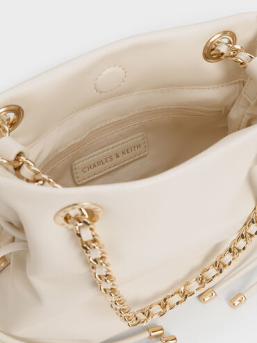 Arya Braided-Chain Crossbody Bag, Cream, hi-res