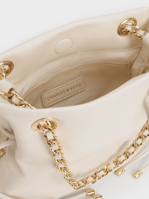 Arya Braided-Chain Crossbody Bag, Cream, hi-res