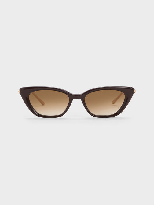 Adalyn Cat-Eye Sunglasses, Espresso Brown, hi-res