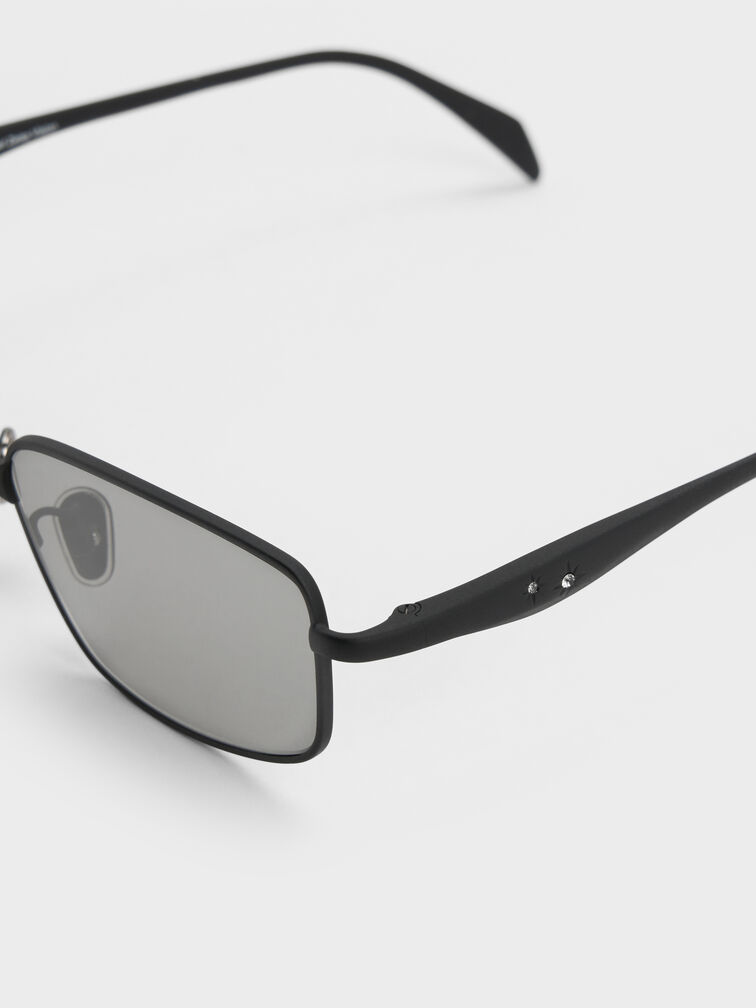 Celestia Rectangular Sunglasses, Noir, hi-res