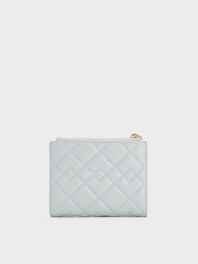 Duo Quilted Small Wallet, Sea Salt Blue, hi-res