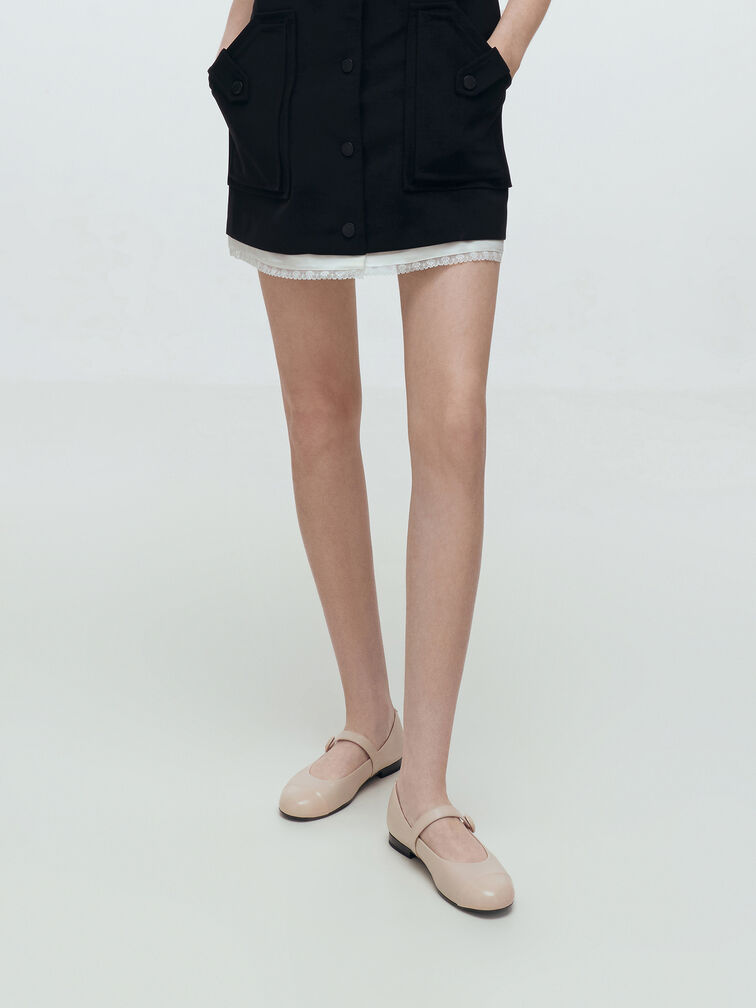 حذاء ماري جين بمقدمة كاب من الجلد الطبيعي, شوفاني, hi-res