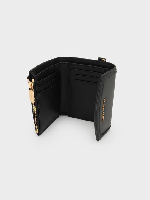 Haylen Front-Flap Small Wallet, Black, hi-res