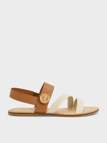 Yara Strappy Sandals, Caramel, hi-res