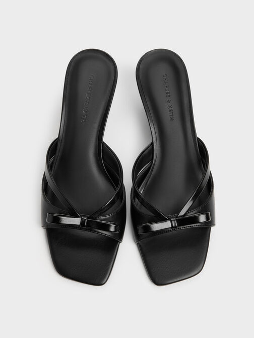 Kaleen Kitten-Heel Mules, Black, hi-res