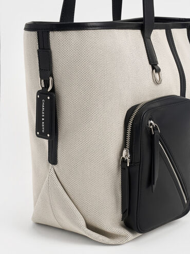 حقيبة توت ثورا من القماش بجيوب متعددة, متعدد الألوان, hi-res