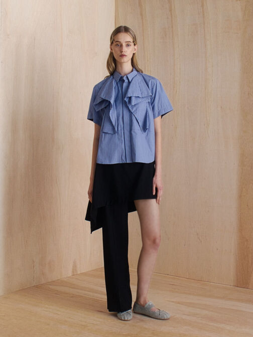 Winona Felt Mary Jane Flats, Light Grey, hi-res