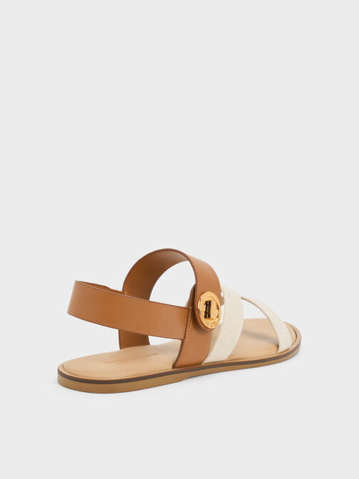Yara Strappy Sandals, Caramel, hi-res