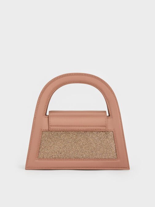 حقيبة إيست بتصميم لامع, برونزي, hi-res