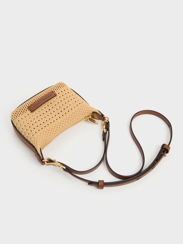 Micro Ida Knitted Bag, Beige, hi-res