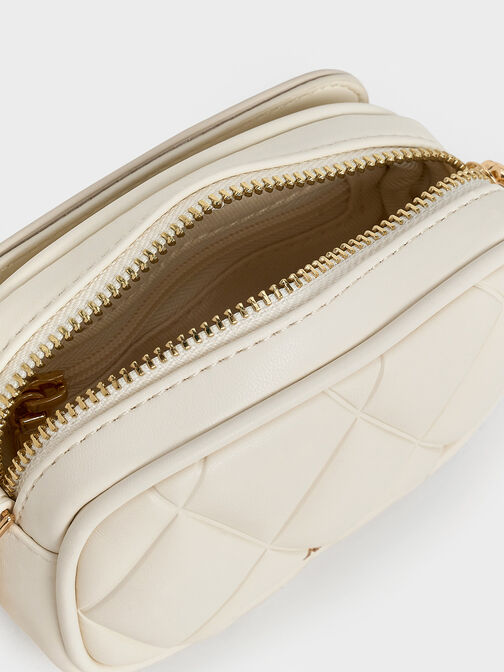 Arwen Quilted Mini Bag, Cream, hi-res