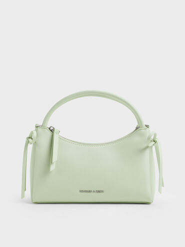 Hazel Bow Top Handle Bag, Mint Green, hi-res