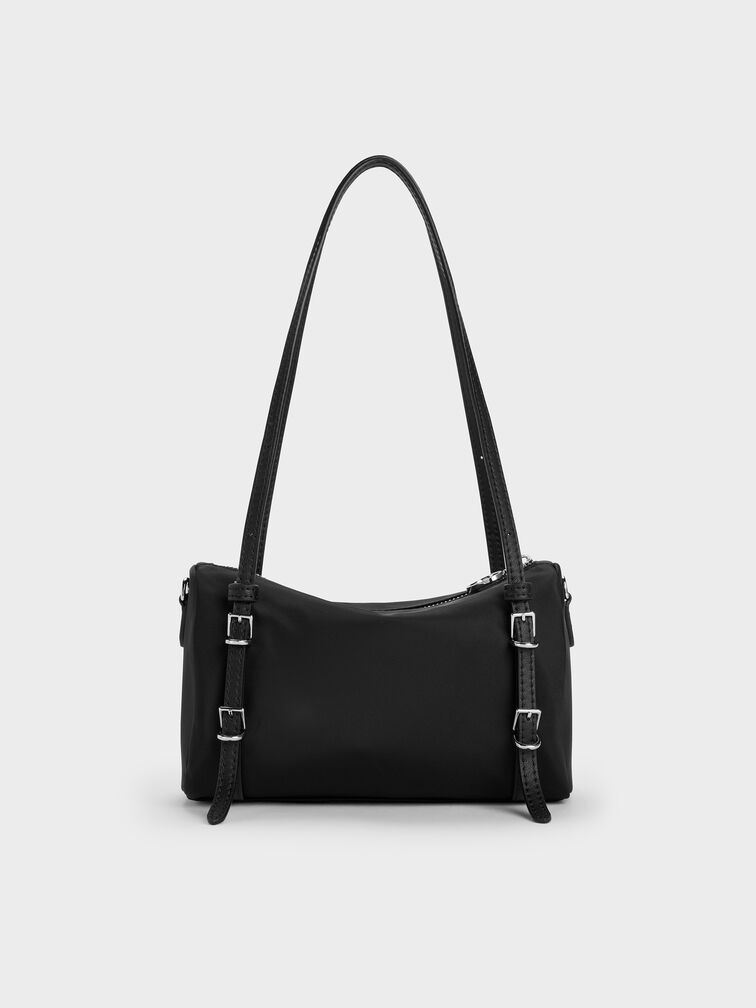 Mini Levy Nylon Shoulder Bag, Noir, hi-res
