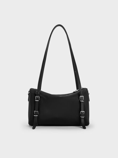 Mini Levy Nylon Shoulder Bag, Noir, hi-res