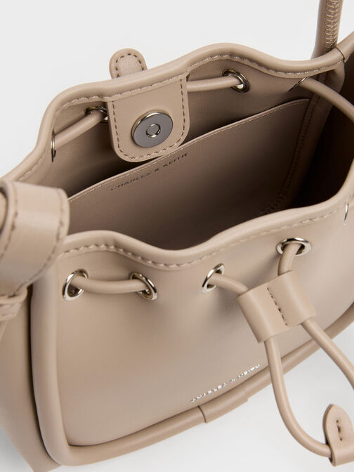 Lyla Tubular Bucket Bag, Taupe, hi-res