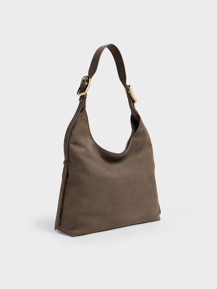 Aislin Hobo Bag, Stone Grey, hi-res