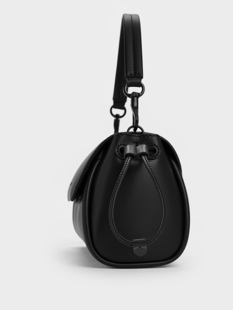 Hanya Top Handle Bag, Jet Black, hi-res