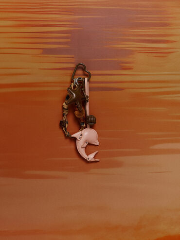 تعليقة دلفينا على شكل دولفين ونجم البحر, متعدد الألوان, hi-res