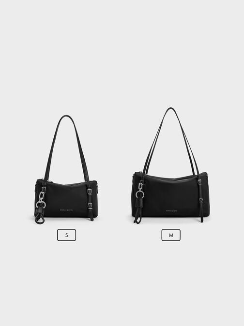 Mini Levy Nylon Shoulder Bag, Noir, hi-res