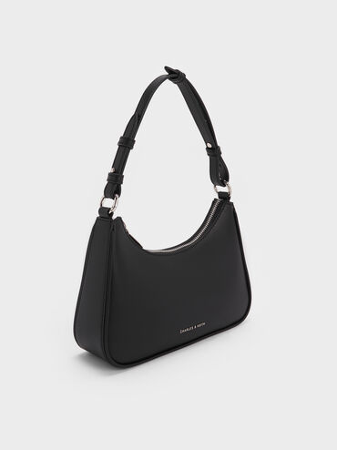 Lane Chain-Strap Shoulder Bag, Noir, hi-res