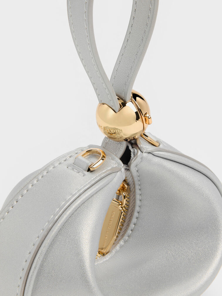 Micro Jesmyn Metallic Two-Way Bag, Silver, hi-res
