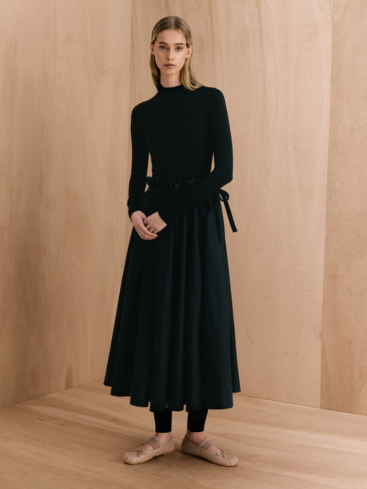 حذاء فلات وينونا بحزام فرو, لون البشرة الطبيعي, hi-res