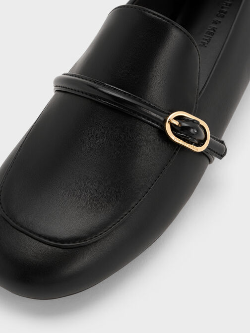 لوفر بحزام بمشبك, أسود, hi-res