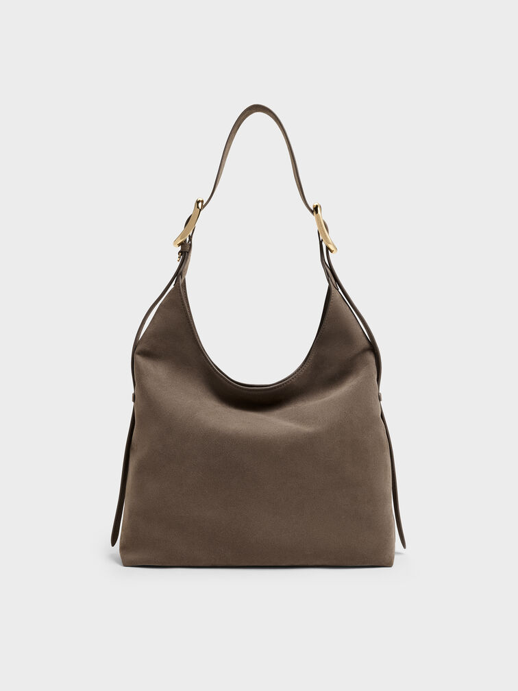 Aislin Hobo Bag, Stone Grey, hi-res