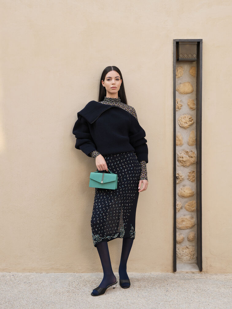 حقيبة تايزيا صغيرة من الساتان, شرشيري, hi-res